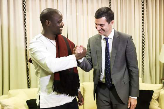 Urtubey recibió a Peter Tabichi, el mejor maestro del mundo 2019